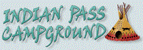Image of the Indian Pass Campground logo.
